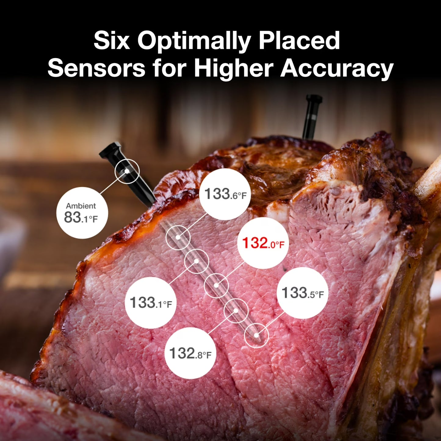ThermoMaven Wireless Meat Thermometer with WiFi & Bluetooth, 2 Probes