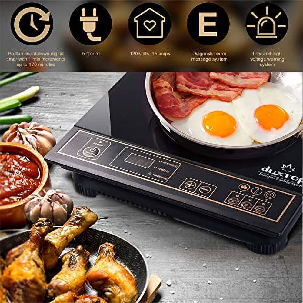 Duxtop 1800W Portable Induction Cooktop Countertop Burner – Gold
